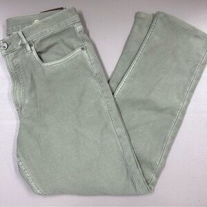 Faherty Sage Green Denim Pants Hemmed Mens Size 31/30